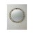 Art Deco Art Deco Style Handmade White & Black With Brass Inlay Round Mirror, a Pair For Sale - Image 3 of 11