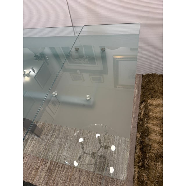 2010s Studio Kronos for Cattelan Italia Daytona Glass Extension Dining Table For Sale - Image 5 of 12