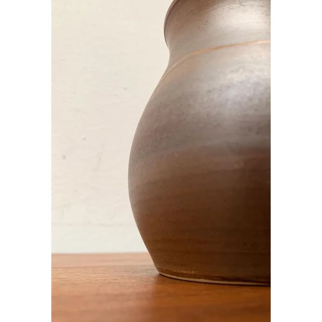 Mid-Century Ceramic Vase Signed H.W., 1960s For Sale - Image 5 of 12