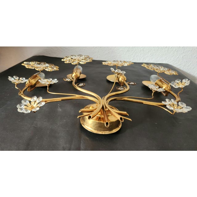 Gold-Plated Wall Lamp in Brass by Ernst Palme for Palwa, 1960s For Sale - Image 14 of 18