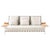 Teak and Fabric Steel Fenc-E-Nature Outdoor Sofa by Philippe Starck for Cassina For Sale - Image 9 of 9