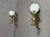 Metal Art Deco Bronze Wall Sconces with Tulip Shades and Dragons, 1890s, Set of 2 For Sale - Image 7 of 11