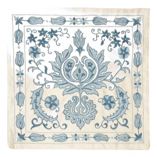 20"x20" 100% Silk Cushion Cover. Embroidered Pillowcase. New Throw Pillow For Sale