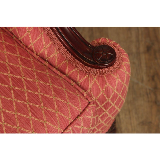 French Louis XV Style Mahogany Loveseat Settee For Sale - Image 12 of 12