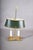 Brass Bouillotte Table Lamp with Green Tole Shade, 1950s For Sale - Image 11 of 18