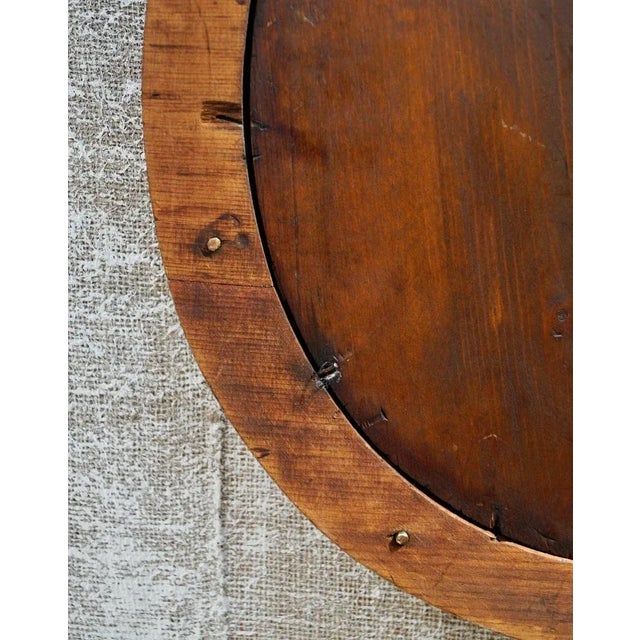 Antique Oak Horseshoe Wall Mirror For Sale - Image 9 of 10