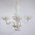 Mid-Century Opaline Filigrana Murano Chandelier For Sale - Image 15 of 18