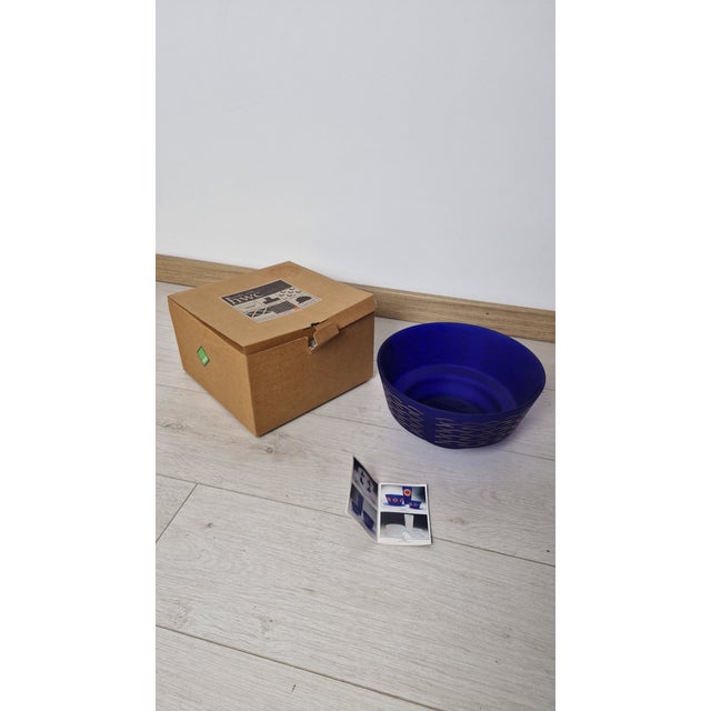 Dalga Bowl in Blue Blown Glass by Koz for Sottsass Associati, 1990s For Sale - Image 7 of 13