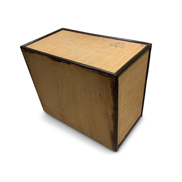 Mid-Century Chest of Drawers in Rattan and Ebonised Wood with Brass Handles, 1890s For Sale - Image 16 of 18