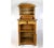 Metal Art Nouveau Buffet in Oak and Tiffany Style Glass, 1910s For Sale - Image 7 of 13