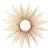 Vintage French Gilt Metal Sunburst Flush Mount Light Fixture from the 1950s For Sale