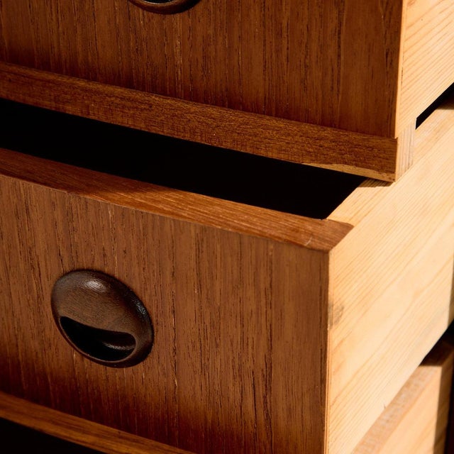 Teak Dresser with Six Drawers, 1960s For Sale - Image 4 of 13