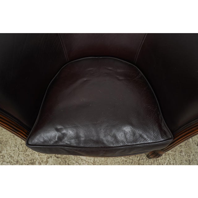 Pair of Theodore Alexander Leather Club Chairs Chairish