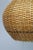 Brown Mid-Century Adjustable Wooden Wall Lamp with Rattan Shade, 1970s For Sale - Image 8 of 13