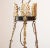Metal Antique Brass Chandelier For Sale - Image 7 of 9