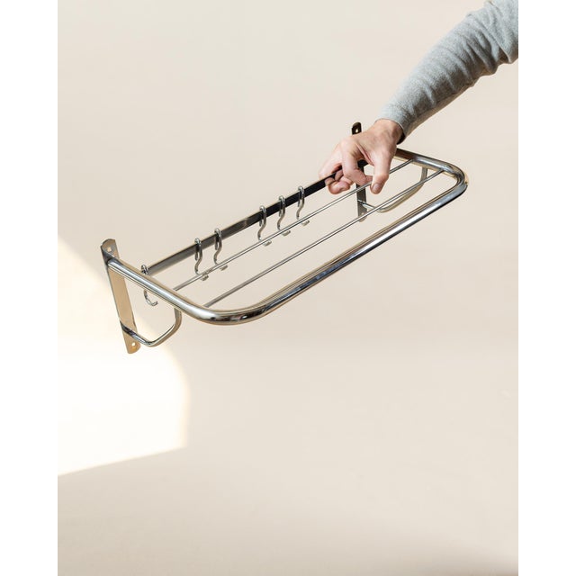 Vitnage Wall Coat Rack by Hynek Gottwald, Czechoslovakia, 1930s For Sale - Image 4 of 4