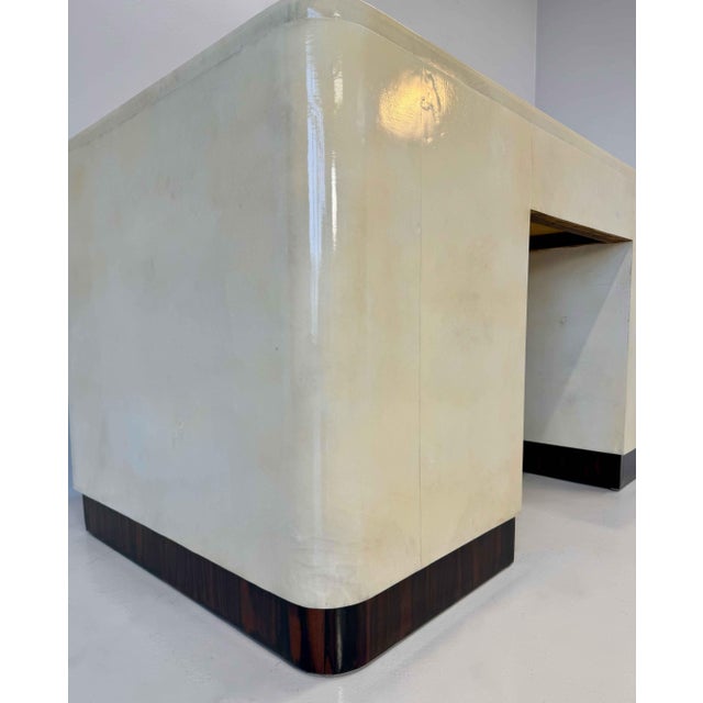 Italian Art Deco Parchment Desk by Osvaldo Borsani, 1940s For Sale - Image 15 of 18
