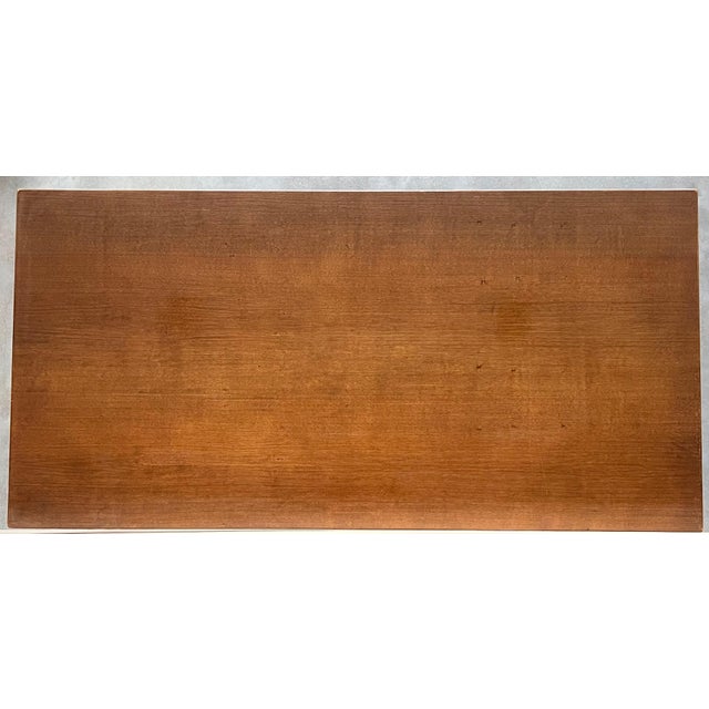 20th Dining or Console Table of Walnut with Lyre Legs and Heavy Top, Spain For Sale - Image 4 of 18