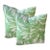 Pair of 24'' Meg Braff Green Pillows For Sale