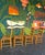 Vintage Beechwood and Rush Ladderback Dining Chairs - 4 For Sale - Image 4 of 12