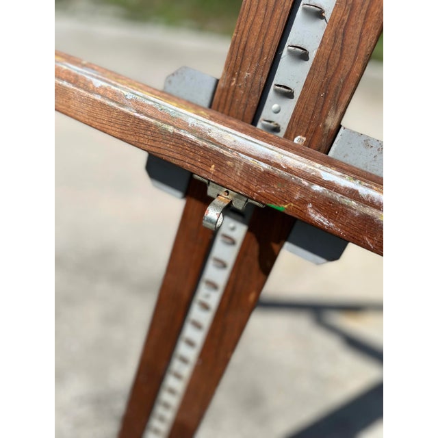 Vintage Large Wood Easel by AncoBilt | Extendible + Fully Adjustable For Sale - Image 4 of 13