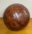 Vintage Large Basket Weave Leather Clad Wood Decorative Ball Sphere Orb For Sale - Image 10 of 12