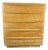 Vintage Heywood Wakefield Champagne Solid Birch 5 Drawer Highboy Dresser For Sale