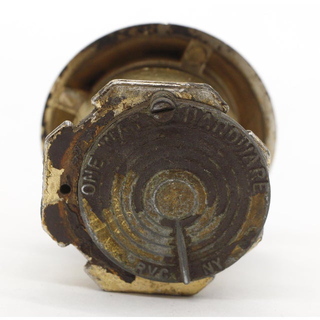 Traditional Reclaimed 2.25 In. Nickeled Brass One Way Hardware Peephole For Sale - Image 3 of 6