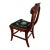 Brown 1940s Flame Mahogany Empire Side Chair Original Needlepoint Seat Refurbished For Sale - Image 8 of 16