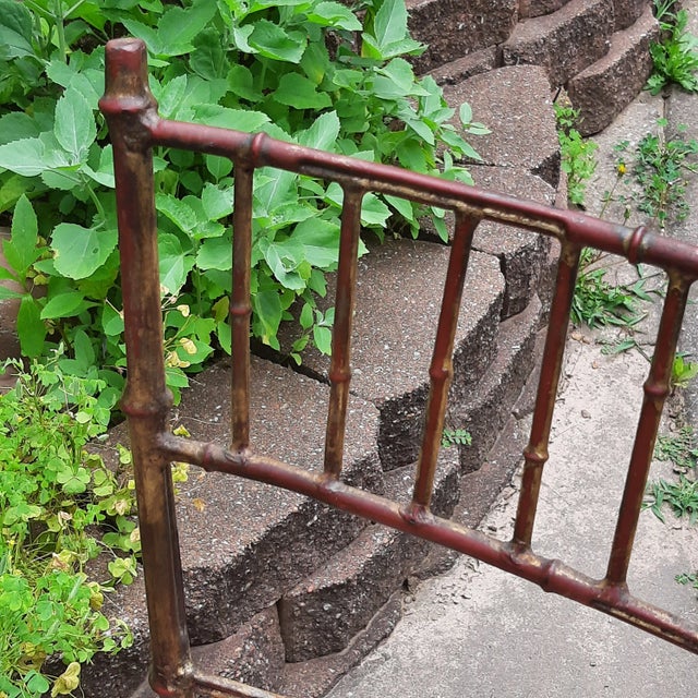 Mid Century Metal Bamboo Dining Table & Chairs For Sale In Fayetteville, AR - Image 6 of 12