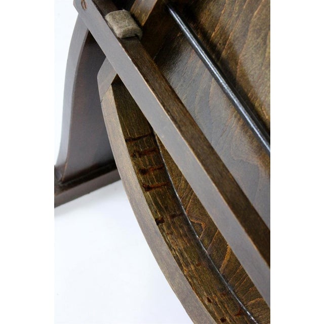Vintage Wooden Cinema Chair, 1940s For Sale - Image 4 of 12