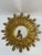 1970s Mid Century Modern Italian Florentine 20" Gilded Sunburst Wall Mirror For Sale - Image 9 of 18