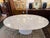 Modern Nj Modern Furniture Saarinen-Style Oval Carrara Marble Tulip Dining Table For Sale - Image 3 of 14
