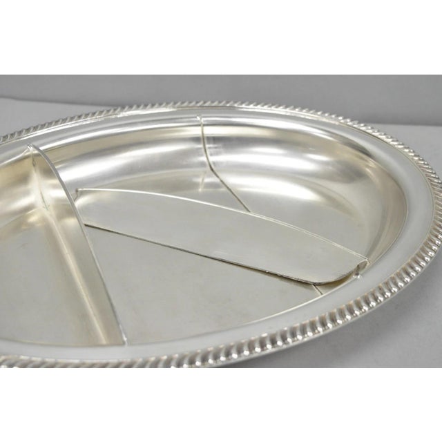 Antique English Regency Silver Plated Large Covered Serving Dish 'M" Monogram For Sale - Image 13 of 17