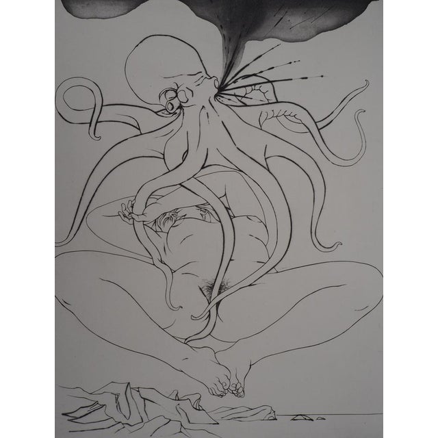 Pierre-Yves TREMOIS Gorgote: Woman captured by a woman Original drypoint etching On Auvergne wove paper Signed and dated...