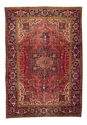 Vintage Heriz Handmade Wool Rug 8' X 11' 4"