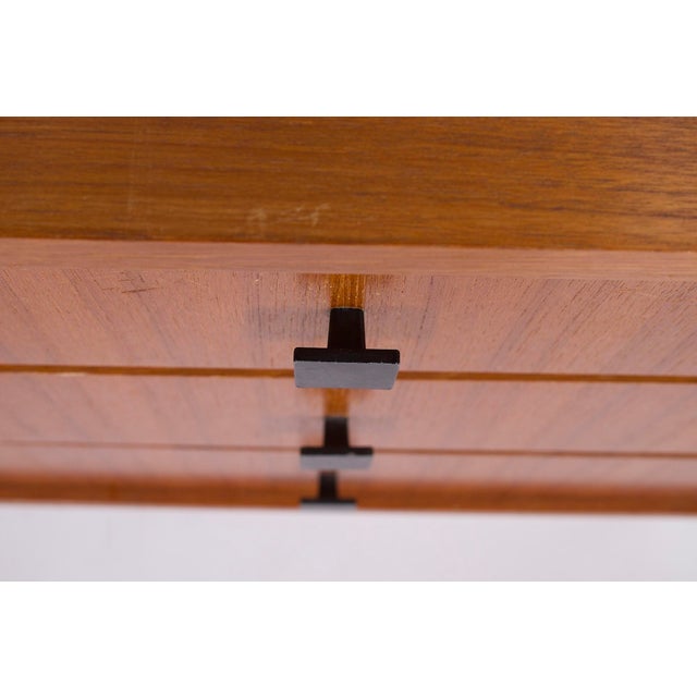 1960s Modular Wall-Mounted Shelf in Teak and Metal, 1960s. For Sale - Image 5 of 7