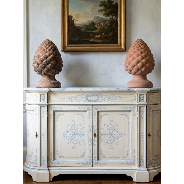 Pair of Vintage Italian Terracotta Pinecone Finials For Sale - Image 10 of 12