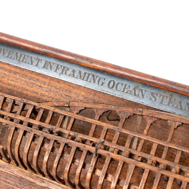 1861 Documented Patent Ship Model – San Francisco Steamship Framing Representation For Sale In New York - Image 6 of 13