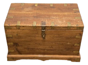 Vintage/Antique Campaign-Naval Travel Trunk