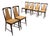 Vintage Chairs in Wood and Leatherette by Osvaldo Borsani, 1950s, Set of 6 For Sale