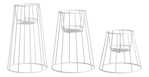 White Cibele Plant Stands by OK Design, Set of 3