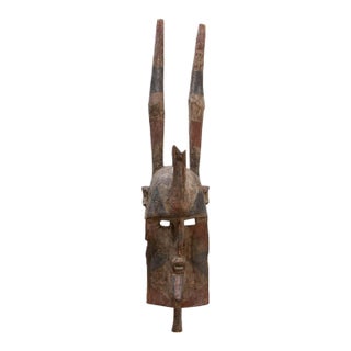 Antique Harned Guardian Bwa Painted Mask For Sale