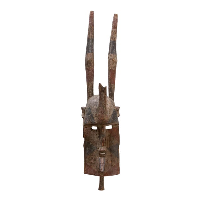 Antique Harned Guardian Bwa Painted Mask For Sale