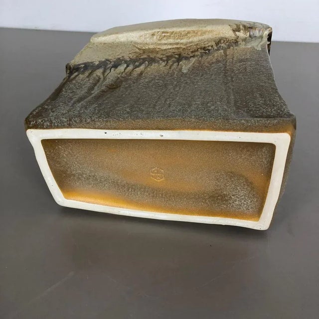 Large German Studio Pottery Vase Object by Heiner Balzar for Steuler, 1970s For Sale - Image 16 of 18