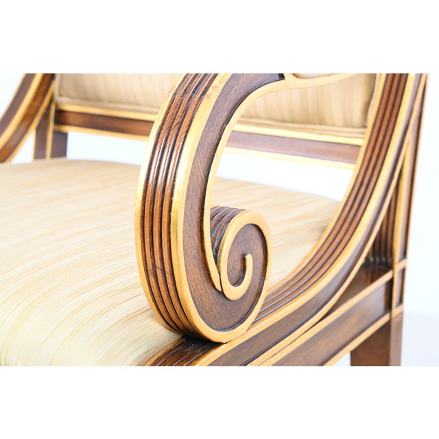 Karges Furniture Louis XVI–Style Dining Armchairs With Gilt Accents – Pair For Sale - Image 16 of 17