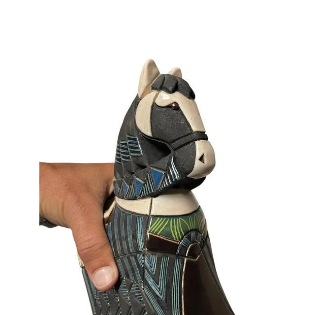Ceramic Horse attributed to Vallauris, 1970s For Sale - Image 4 of 11