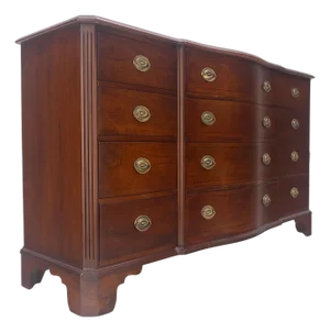 Mahogany Federal Bow Front 12 Drawers Dresser MINT