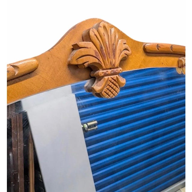 Monumental American Art Deco Waterfall Vanity With Shield Mirror, C. 1935–1945 For Sale - Image 12 of 12
