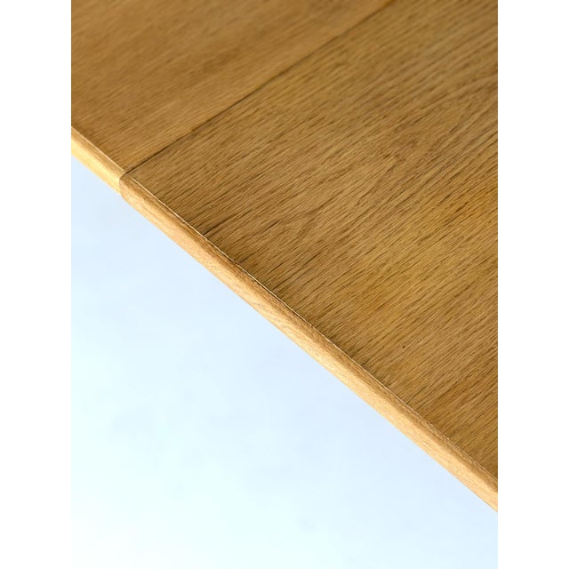 Extendable Round Oak No 55 Table from Omann Jun, 1960s For Sale - Image 13 of 15